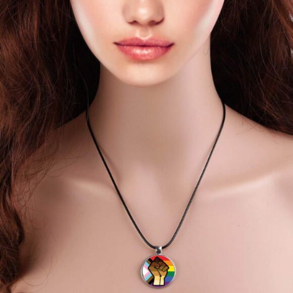 Resist Fist Peaceful Protest Necklace - Picture 1 of 6